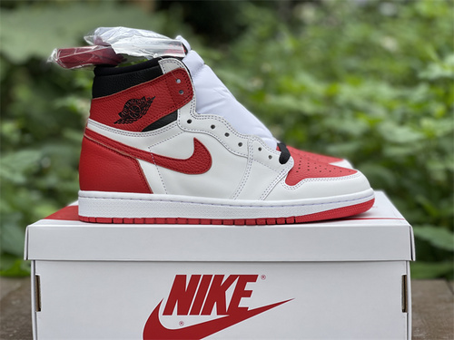 Upgraded version_ Air Jordan 1 High OG _Heritage_ white and red color scheme number_ 555088-161_ full code shipment 36-47.5-286b5879
